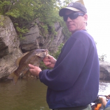 Tim Owens fishing with Gary